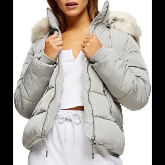 Jackets & Coats Frieda Faux Fur Trim Puffer Jacket